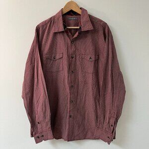 Madison Checkered Casual Button Down Long Sleeve Shirt - Size XL (Approx.)